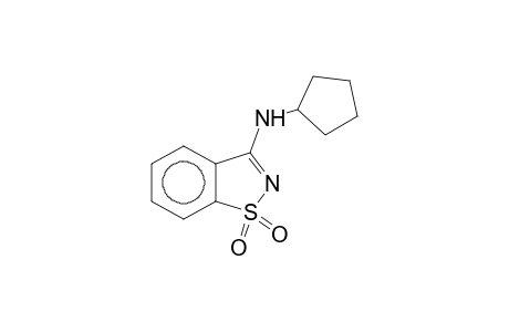 N-Cyclopentyl-1,2-benzisothiazol-3-amine 1,1-dioxide