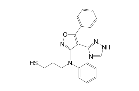 3-{[3''-(N-Phenyl-N-mercaptopropylamino)-5''-phenyl]isoxazol-4'-yl}-1,2,4-triazole