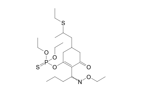 Phosphorothioic acid, O-[2-[1-(ethoxyimino)butyl]-5-[2-(ethylthio)propyl]-3-oxo-1-cyclohexen-1-yl] O,O-diethyl ester