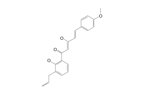 1-(2-HYDROXY-3-ALLYLPHENYL)-5-(4-METHOXYPHENYL)-PENT-3-HYDROXY-2,4-DIEN-1-ONE