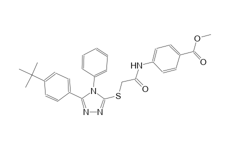 methyl 4-[({[5-(4-tert-butylphenyl)-4-phenyl-4H-1,2,4-triazol-3-yl]sulfanyl}acetyl)amino]benzoate