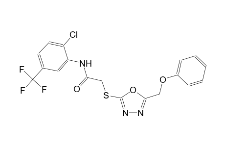 N-[2-chloro-5-(trifluoromethyl)phenyl]-2-{[5-(phenoxymethyl)-1,3,4-oxadiazol-2-yl]sulfanyl}acetamide