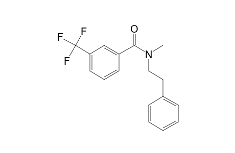 3-(Trifluoromethyl) benzamide, N-(2-phenylethyl)-N-methyl-