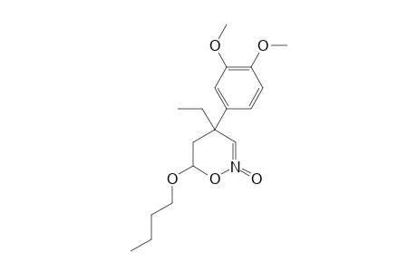 6-BUTOXY-4-(3',4'-DIMETHOXY-PHENYL)-4-ETHYL-5,6-DIHYDRO-4-H-[1,2]-OXAZINE-N-OXIDE