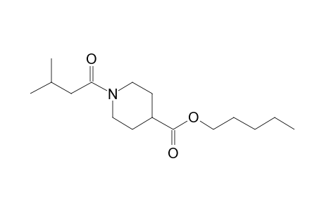 Isonipecotic acid, N-(3-methylbutyryl)-, pentyl ester