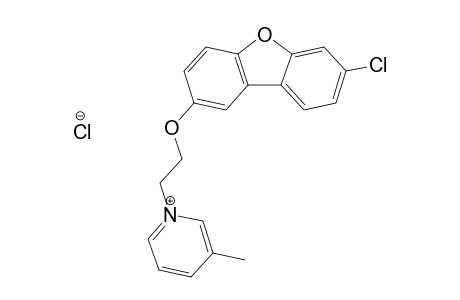 Pyridinium, 1-[2-[(7-chloro-2-dibenzofuranyl)oxy]ethyl]-3-methyl-, chloride