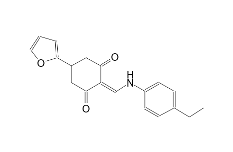 2-[(4-ethylanilino)methylene]-5-(2-furyl)-1,3-cyclohexanedione
