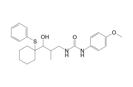 anti-(2RS,3RS)-N-{3-Hydroxy-2-methyl-3-[1-(phenylthio)cyclohexyl]propyl-N'-(p-methoxymethyl)urea