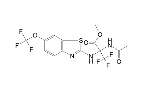 2-Acetamido-3,3,3-trifluoro-2-[[6-(trifluoromethoxy)-1,3-benzothiazol-2-yl]amino]propanoic acid methyl ester