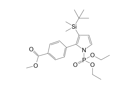 Methyl 4-(3-(tert-butyldimethylsilyl)-1-(diethoxyphosphoryl)-1H-pyrrol-2-yl)-benzoate