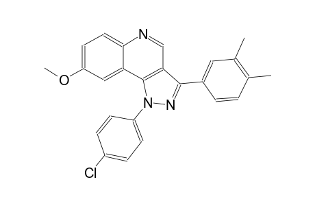 1-(4-chlorophenyl)-3-(3,4-dimethylphenyl)-8-methoxy-1H-pyrazolo[4,3-c]quinoline