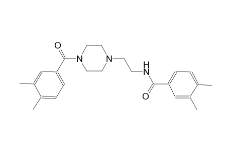N-{2-[4-(3,4-dimethylbenzoyl)-1-piperazinyl]ethyl}-3,4-dimethylbenzamide
