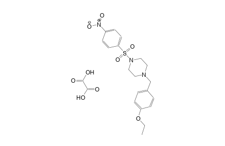 1-(4-ethoxybenzyl)-4-((4-nitrophenyl)sulfonyl)piperazine oxalate