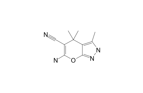 6-AMINO-3,4,4-TRIMETHYL-2,4-DIHYDROPYRANO-[2,3-C]-PYRAZOLE-5-CARBONITRILE