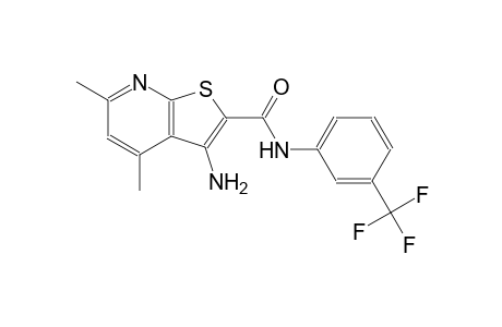 3-amino-4,6-dimethyl-N-[3-(trifluoromethyl)phenyl]thieno[2,3-b]pyridine-2-carboxamide