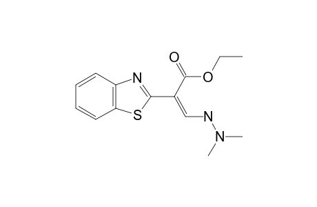2-(1,3-benzothiazol-2-yl)-3-(N',N'-dimethylhydrazino)acrylic acid ethyl ester