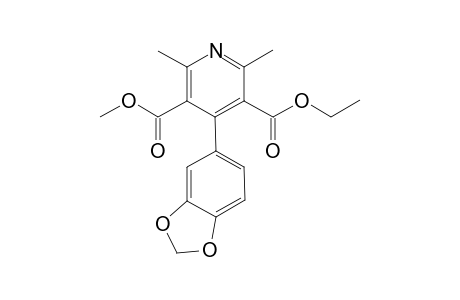 3-Methoxycarbonyl-4-(1',3'-dioxabicyclo[4.3.0]nona-5',7',9'(4')-trien-5'-yl)-5-ethoxycarbonyl-2,6-dimethylpyridine