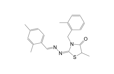 2,4-dimethylbenzaldehyde [(2E)-5-methyl-3-(2-methylbenzyl)-4-oxo-1,3-thiazolidin-2-ylidene]hydrazone