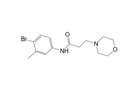 N-(4-Bromo-3-methylphenyl)-3-(4-morpholinyl)propanamide