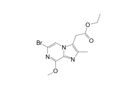 6-BrOMO-8-METHOXY-3-(ETHOXYCARBONYLMETHYL)-METHYLIMIDAZO-[1,2-A]-PYRAZINE