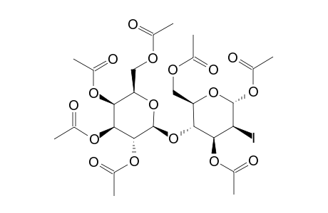 1,3,6-TRI-O-ACETYL-4-O-(2,3,4,6-TETRA-O-ACETYL-BETA-D-GALACTOPYRANOSYL)-2-DEOXY-2-IODO-ALPHA-D-MANNOPYRANOSIDE