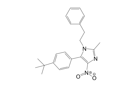 5-(4-tert-Butylphenyl)-2-methyl-4-nitro-1-phenethyl-1H-imidazole
