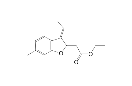 (E)-ethyl 2-(3-ethylidene-6-methyl-2,3-dihydrobenzofuran-2-yl)acetate