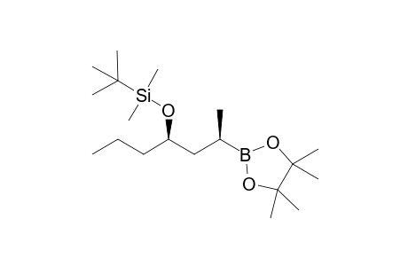 tert-Butyldimethyl(((2R,4R)-2-(4,4,5,5-tetramethyl-1,3,2-dioxaborolan-2-yl)heptan-4-yl)oxy)silane