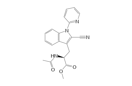 (S)-Methyl 2-acetamido-3-[2-cyano-1-(pyridin-2-yl)-1H-indol-3-yl]propanoate