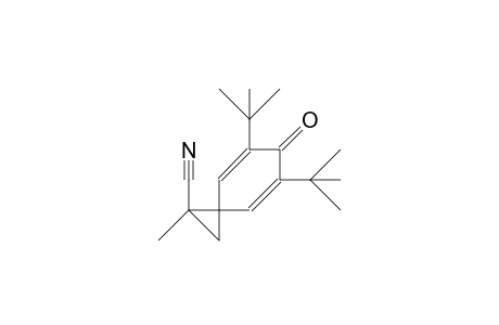 5,7-Di-tert-butyl-1-cyano-1-methyl-spiro(2.5)octa-4,7-dien-6-one