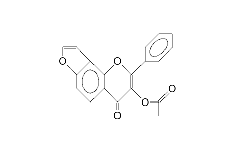 3-Acetoxy-2-phenyl-4H-furo(2,3-H)chromen-4-one