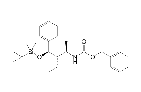 (phenylmethyl) N-[(2R,3S)-3-[(R)-[tert-butyl(dimethyl)silyl]oxy-phenyl-methyl]pentan-2-yl]carbamate