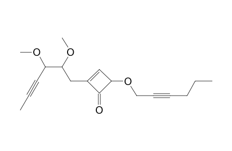 2,3-Dimethoxy-4-hexynyl-4-(2-hexynyloxy)-2-cyclobuten-1-one