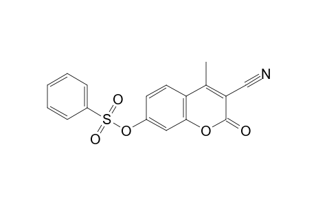 3-Cyano-4-methyl-2-oxo-2H-chromen-7-yl benzene sulfonate