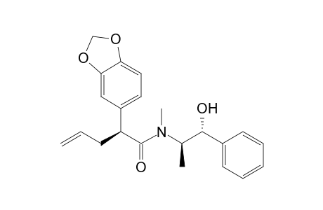(+)-[2S,1'S,2'S]-N-(2'-Hydroxy-1'-methyl-2'-phenylethyl)-2-(3,4-methylenedioxyphenyl)-N-methyl-4-pentenamide