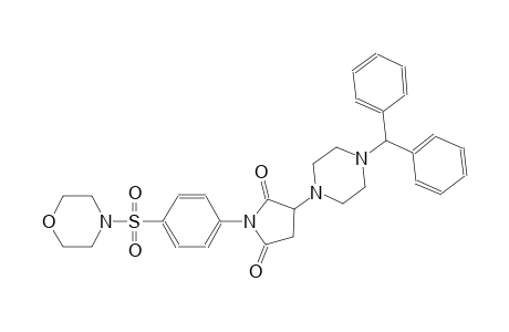 3-(4-benzhydryl-1-piperazinyl)-1-[4-(4-morpholinylsulfonyl)phenyl]-2,5-pyrrolidinedione