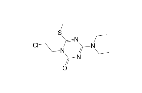 1-(2-Chloroethyl)-4-(diethylamino)-6-(methylsulfanyl)-1,3,5-triazin-2(1H)-one