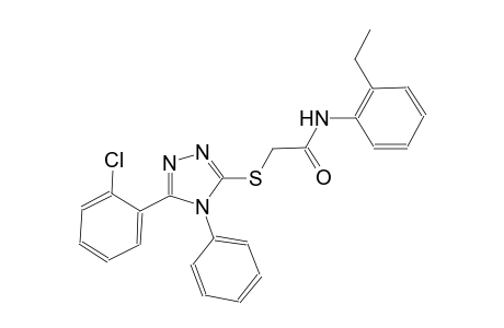 2-{[5-(2-chlorophenyl)-4-phenyl-4H-1,2,4-triazol-3-yl]sulfanyl}-N-(2-ethylphenyl)acetamide