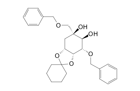 (3aR,4S,5S,6S,7aR)-4-benzoxy-6-(benzoxymethyl)spiro[4,5,7,7a-tetrahydro-3aH-1,3-benzodioxole-2,1'-cyclohexane]-5,6-diol