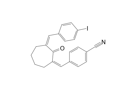 4-[(Z)-[(3Z)-3-(4-iodobenzylidene)-2-keto-cycloheptylidene]methyl]benzonitrile