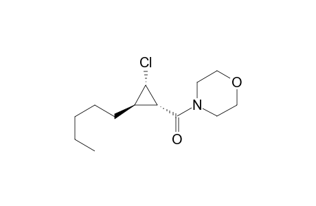 4-[(1S*,2S*,3R*)-2-Chloro-3-pentylcyclopropylcarbon-1-yl]morpholine