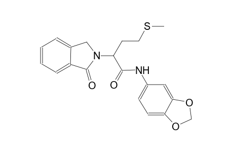 1H-isoindole-2-acetamide, N-(1,3-benzodioxol-5-yl)-2,3-dihydro-alpha-[2-(methylthio)ethyl]-1-oxo-