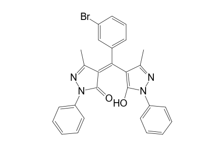 (4Z)-4-[(3-Bromophenyl)(5-hydroxy-3-methyl-1-phenyl-1H-pyrazol-4-yl)methylene]-5-methyl-2-phenyl-2,4-dihydro-3H-pyrazol-3-one