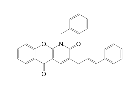 1-Benzyl-3-(3"-phenylprop-2'-enyl)2H-[1]-benzopyrano[2,3-b]pyridine-2,5(1H)-dione