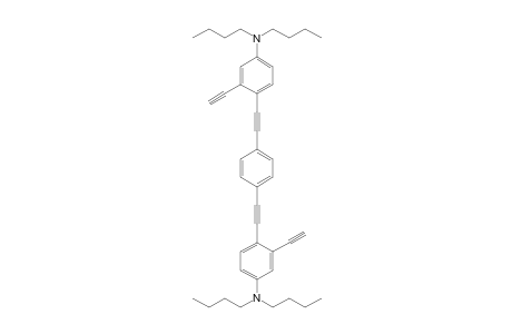 1,4-Bis(4'-N,N-dibutylamino-2'-ethynylphenylethynyl)benzene
