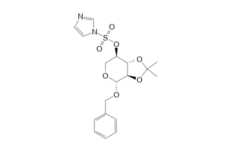 BENZYL-4-O-(IMIDAZYL-1-SULFONYL)-2,3-O-ISOPROPYLIDENE-BETA-L-XYLOPYRANOSIDE