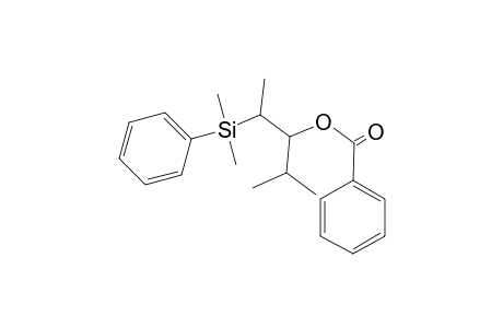 (2RS,3SR)-2-Dimethyl(phenyl)silyl-4-methylpentan-3-yl benzoate