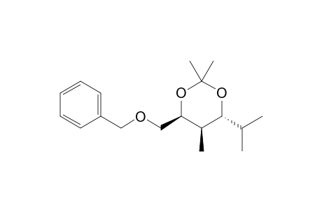 (4S,5R,6R)-2,2,5-trimethyl-4-(phenylmethoxymethyl)-6-propan-2-yl-1,3-dioxane