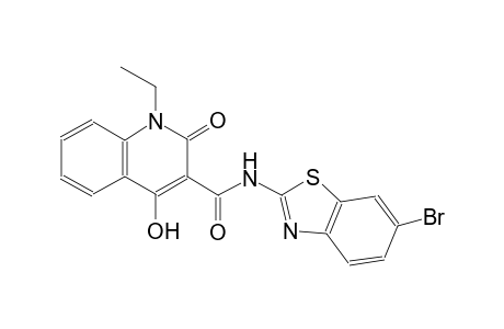 N-(6-bromo-1,3-benzothiazol-2-yl)-1-ethyl-4-hydroxy-2-oxo-1,2-dihydro-3-quinolinecarboxamide