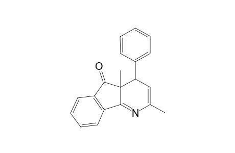 2,4a-dimethyl-4-phenyl-5-oxo-4,4a,5-trihydro-1-dehydro-indeno[1,2-b]pyridine